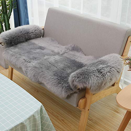 Gray Sheepskin Rug 2ft x 6ft - Image 3