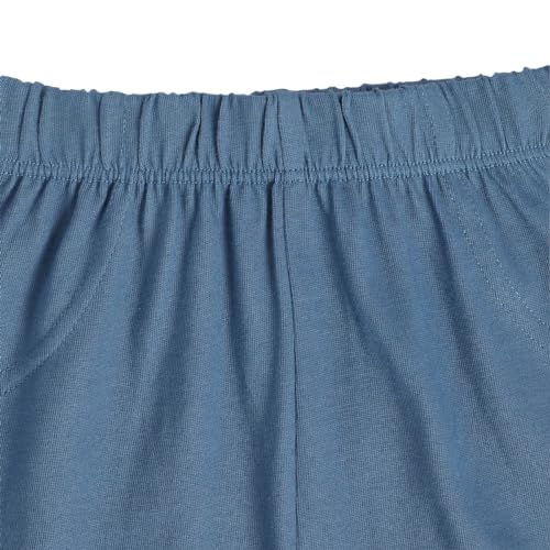 Image of miniklub Baby Full Length Knitted Cotton Bottom, Pack of 2 (Marshmallow /Blue Color)