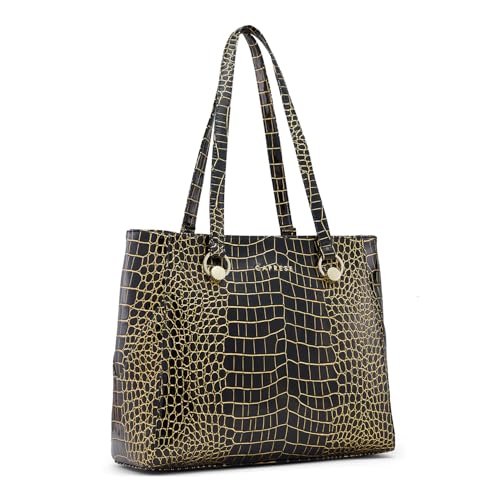 Image of Caprese Miranda Tote Bag, Large | Stylish Handbag for Women | Spacious, Versatile Office & Daily Essentials Tote | Zip Closure