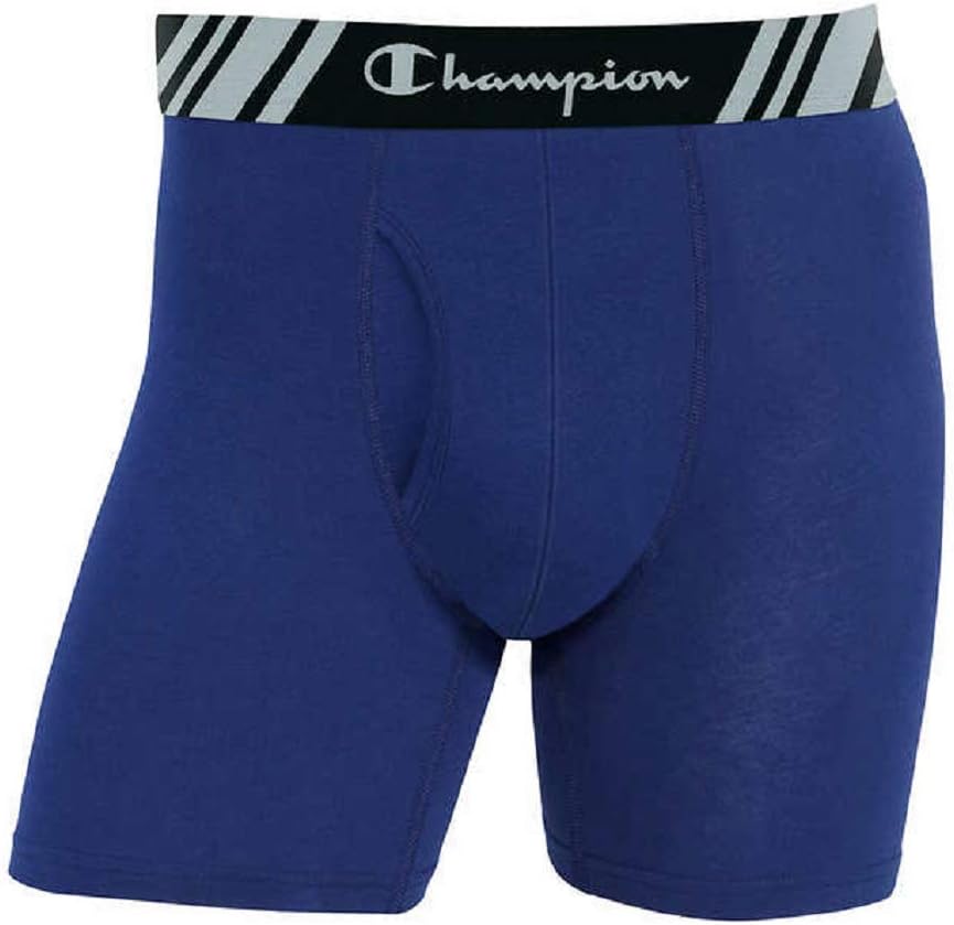 Champion Men's Boxer Briefs All Day Comfort No Ride Up Double Dry X-Temp 4 Pack - Image 5