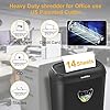 Suntiko 14 Sheet Cross Cut Paper Shredder for Home Office Use with P-4 High Security and 6.6 Gallon Bin for Credit Cards CDs or Staples ETL Certified Black