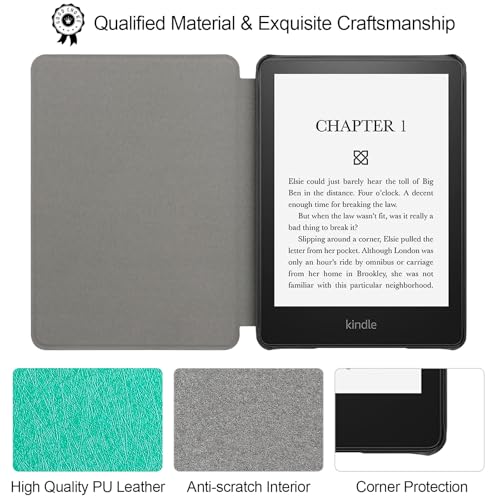WALNEW Case for 6.8" Kindle Paperwhite (Model No. M2L3EK / M2L4EK), Premium Lightweight PU Leather Protective Cover, Smart Case with Auto Wake/Sleep
