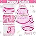 4 Pieces Ddog Shirt Girl Dog Clothes Summer Puppy Clothes for Chihuahua Yorkie Soft Cute Patter Pet Cat Clothing Pink Rose Red Green XS