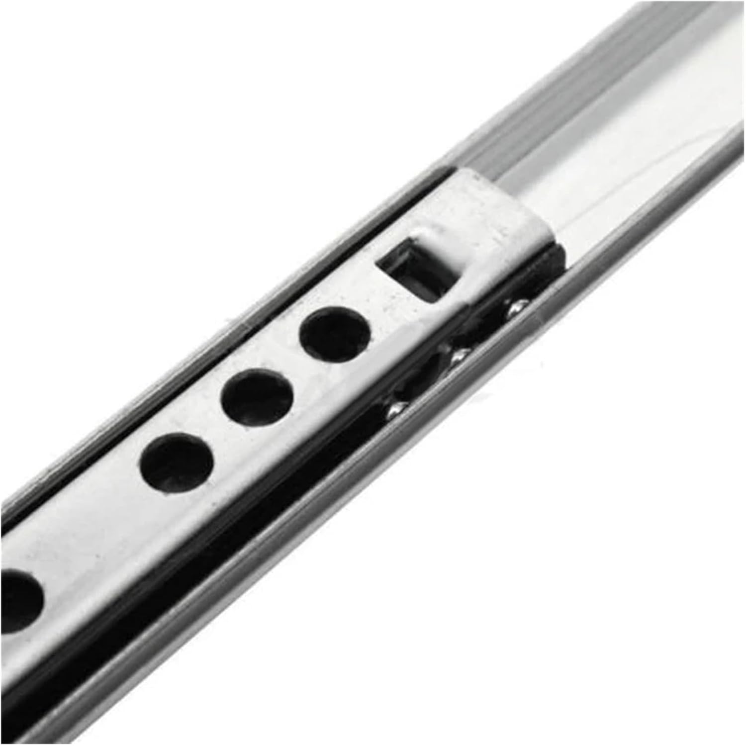 2PCS Kitchen Cupboard Drawer Slides - Full Extension Furniture Guide Rail Hardware Accessories(8 inch)