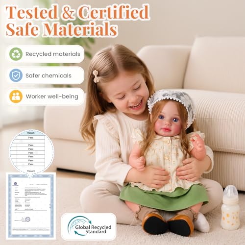 Muñeca Reborn BABESIDE de 20 pulgadas para niñas miniatura 2