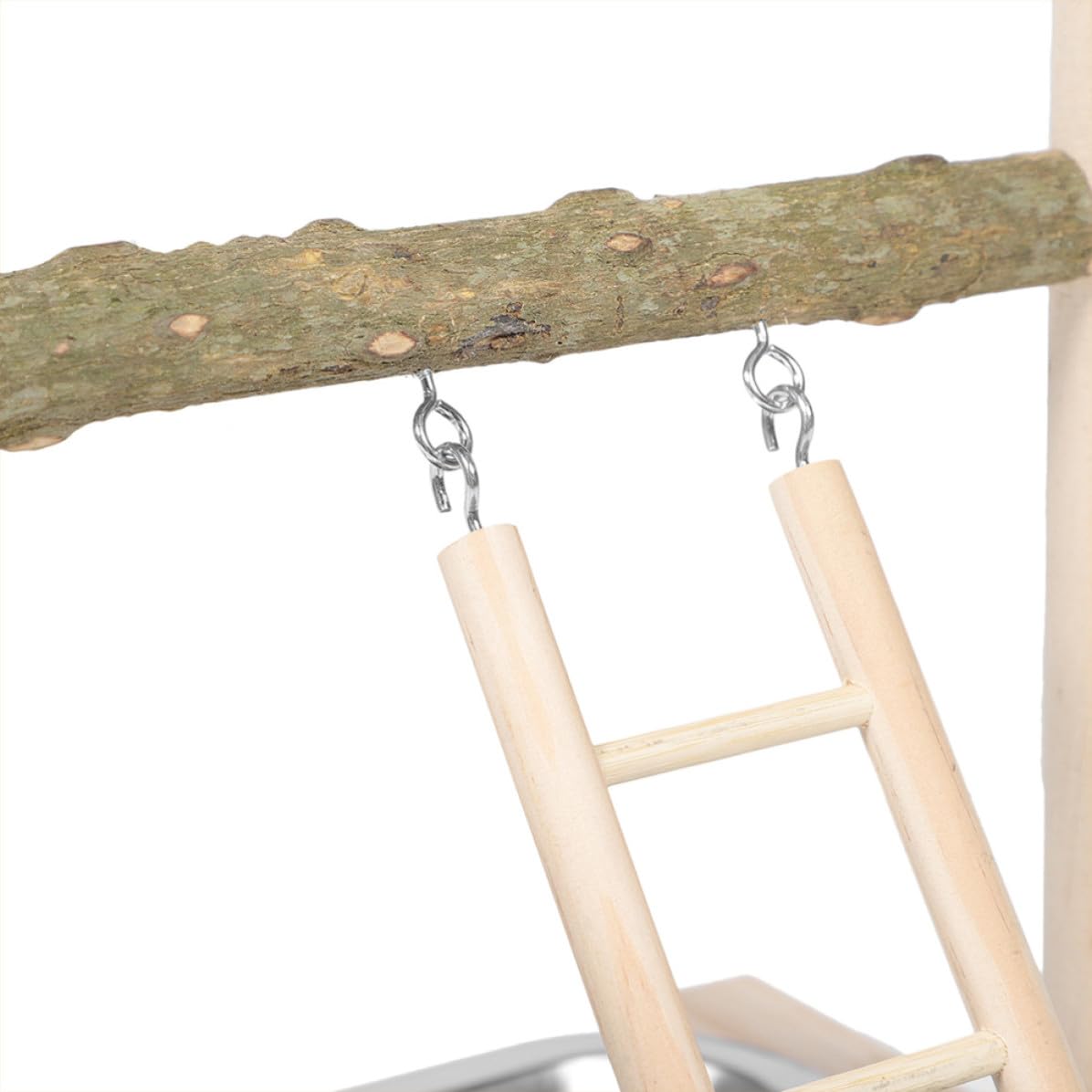 ibasenice Parco Elegante e Giochi Pappagalli per Plastico Supporto in Multifunzionale Design Trespolo da Terra per Parrocchetti e Cocorite, per Decorazione Casa