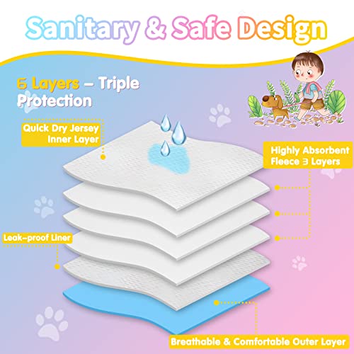 Image of Reusable Dog Diapers Female 3 Pack Washable Premium Highly Absorbent Doggie Diaper, Flexible Puppy Diaper, Durable Leak-Proof Dog Diapers for Period Heat Incontinence Puppy Training, L