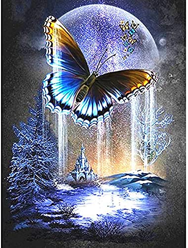 Broderie Strass Papillon 5D Grand Format Idée Cadeau Idéale pour Passionnés de DIY