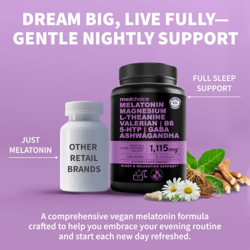 MEDCHOICE 12-in-1 Melatonin Sleep Capsules