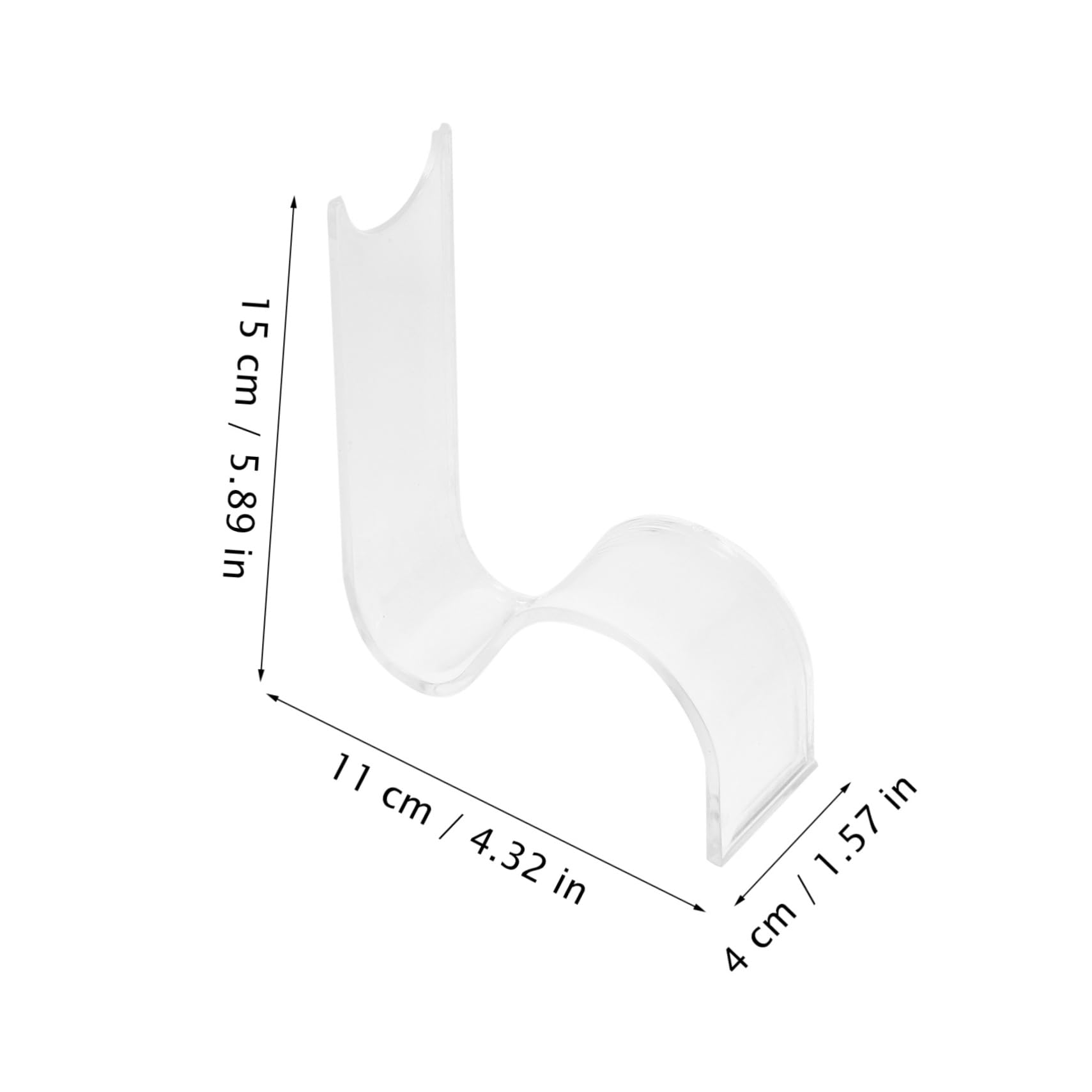 LIFKOME Shoes Display Stand Acrylic Shoes Display 4pcs Set for Shops Centers Homes Random Style