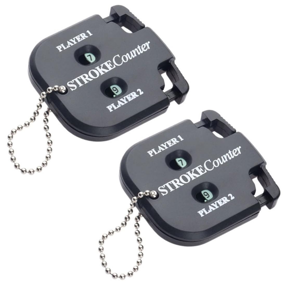 Segnapunti Golf 2 Pezzi Contapunti Conta Buca 2X Giocatori 9X Buche Accessori Golfista Contatore Colpi (Nero)