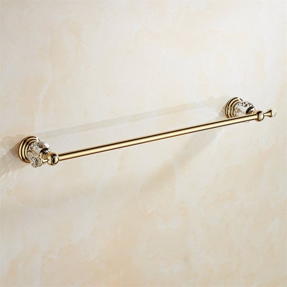 Ensemble accessoires salle de bain doré poli 4 pièces avec porte-serviettes chic 60cm