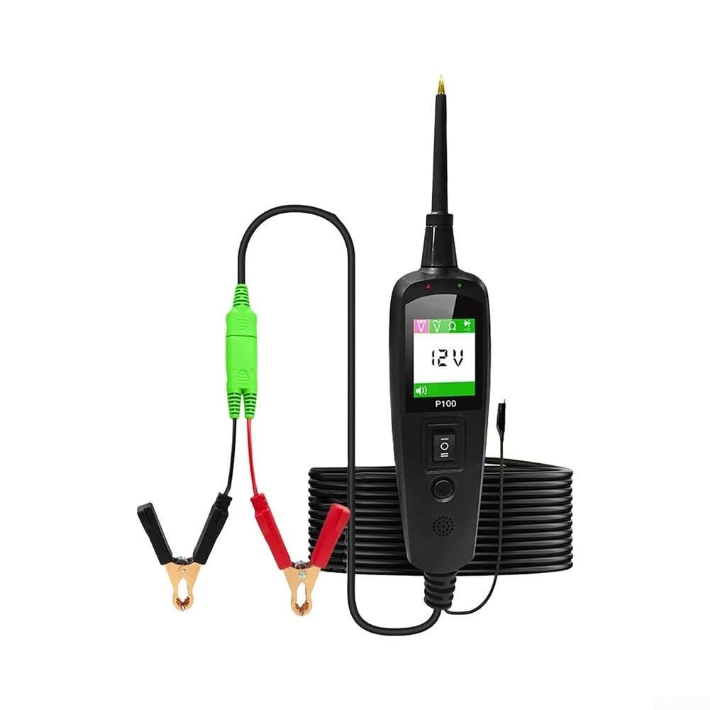 P100 - Comprobador de circuitos para coche (6 – 30 V, pantalla LCD, para