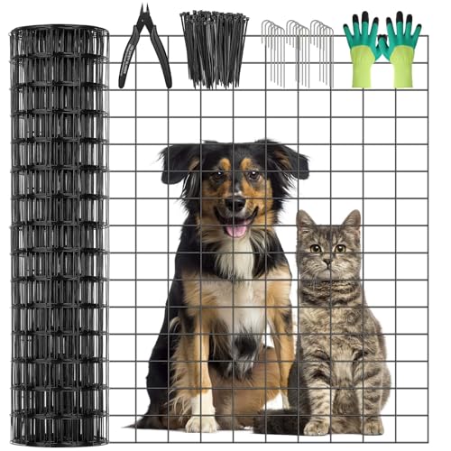 Black Welded Wire Fence 36 Inch x 59 Foot, 2.4