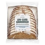 Robert Andrew Low Carb Sourdough Wholegrain Bread - 5.6g Carbs, 7g Protein, Sliced High Protein Half Bloomer, Low Calorie Keto Loaf, Low Sugar Ketogenic Diet, Diabetic Food, 88 Calories – 400g