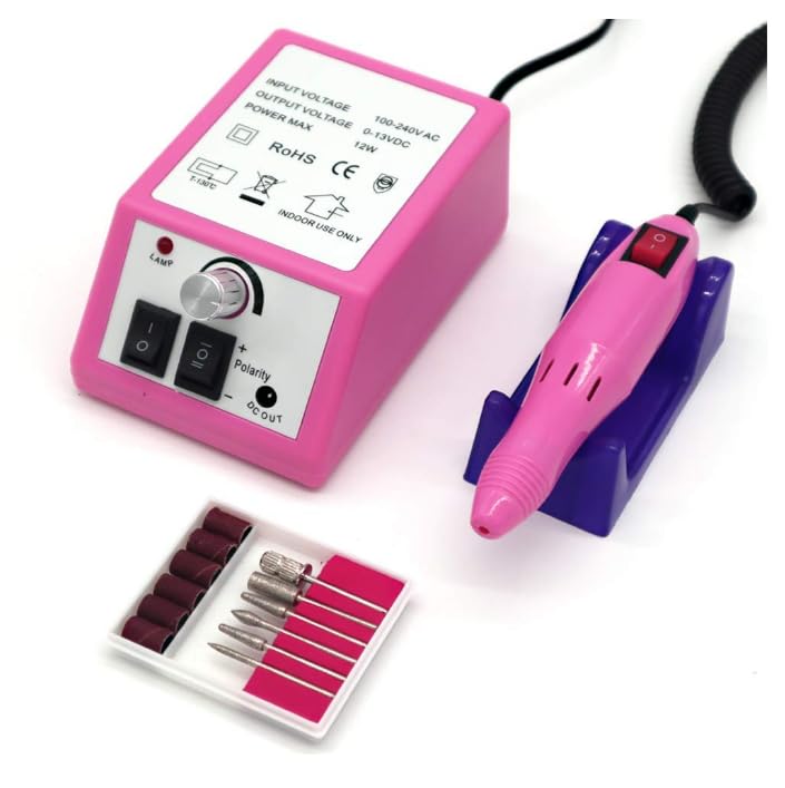 Electric Nail Drill Machine Nail File Drill Set Kit for Acrylic Nails, Gel Nail, Nail Art Polisher Sets Glazing Nail Drill Fast Manicure Pedicure MACHINE (MERCEDES) - Image 2