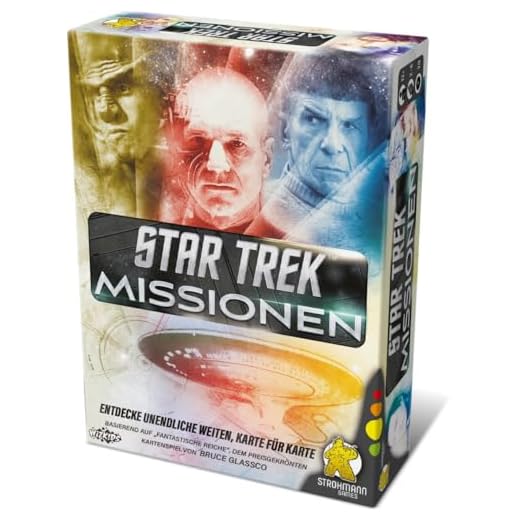 Strohmann Games, Star Trek: Missionen, Familienspiel, Kartenspiel, 2-6 Spieler, Ab 12+ Jahren, 20 Minuten, Deutsch