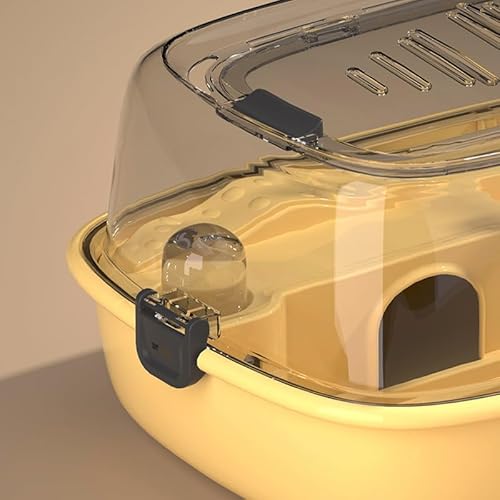 Gaiola Casa De Luxo Casinha Hamster Moderna Acrílico Habitat Completo Premium 45x30x25cm