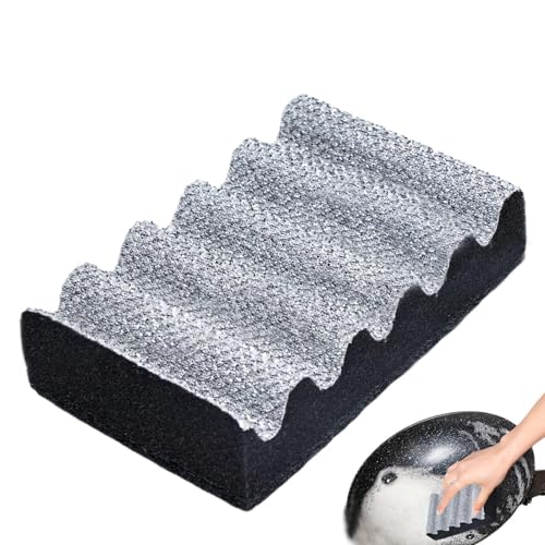 Xijobido Cepillo de Limpieza para Parrilla de Barbacoa, Cepillo Limpiador de Parrilla,Cepillo de Esponja para Eliminar óxido de Parrilla de Malla - Cepillos de Limpieza de Cocina, Utensilios