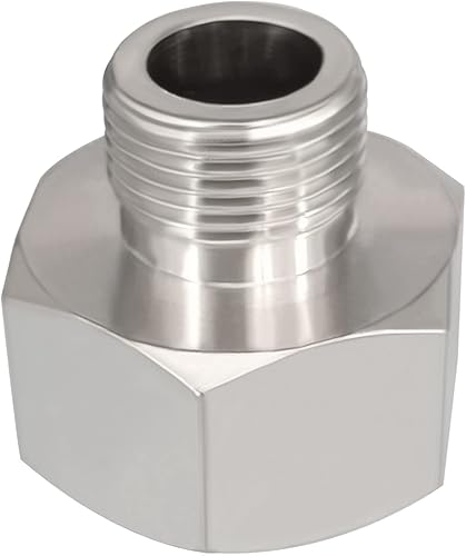 Miniatura 9 de Fitvell Adaptador reductor de cobre niquelado G 12 macho a 38 hembra manguera de compresión adaptador de línea de suministro de agua para cocina,