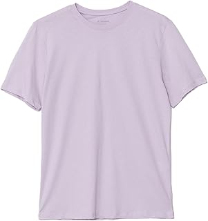 LC واكيكي تي شيرت رجالي من القطن الممشط برقبة دائرية ضيقة واكمام قصيرة