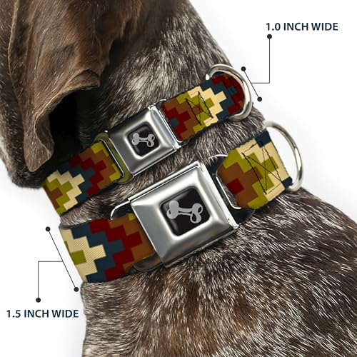 Collier pour chien Geometric4 os taille medium réglable de 11 à 43 cm - 3