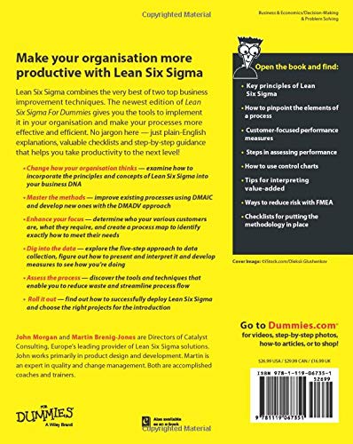 Lean Six Sigma For Dummies 3e