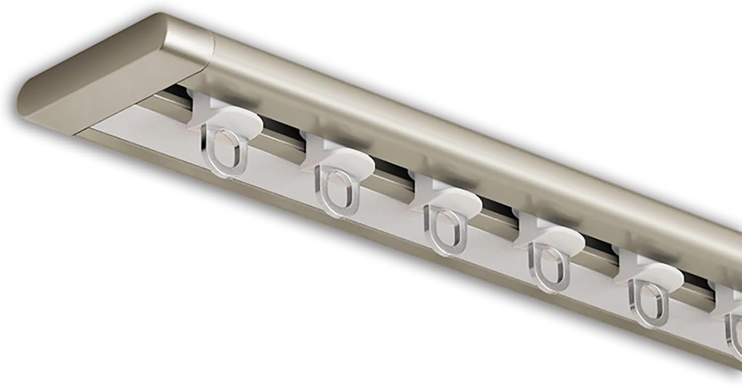 カーテン・レール 天井取り付けカーテンレール、天井壁取り付け頑丈カーテン、間仕切り、プライバシーパーティションセパレーター(Cham