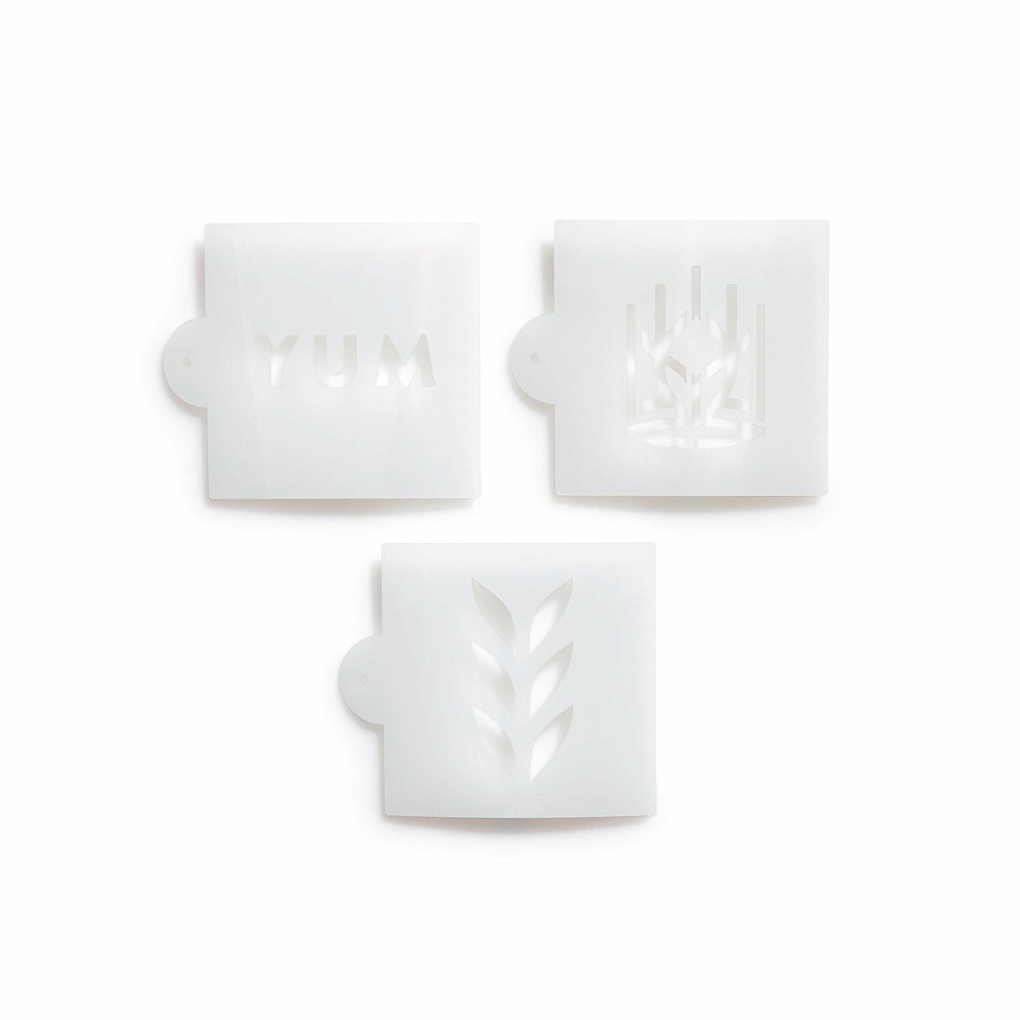 King ArthurBaking Company Bread Stencils, for Decorative Artisanal Breads, Set of 3, Wheat, Crown, and Yum