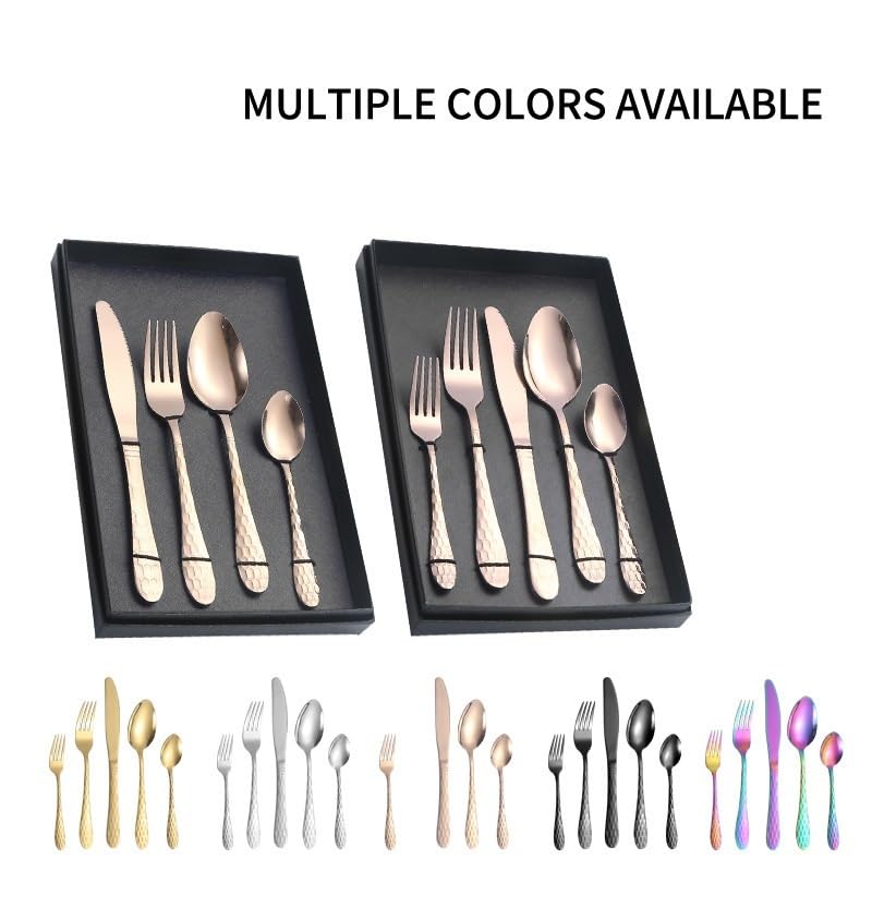 シルバー製スプーンとナイフセット Amazon｜銀食器セット木製ハンドルカトラリーセット 304
