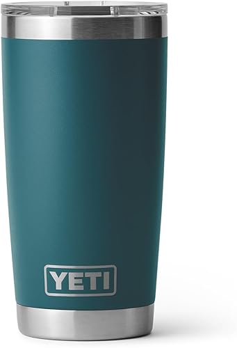 Miniatura 89 de YETI Rambler - Vaso aislado al vacío de acero inoxidable de 20 onzas con tapa MagSlider Verde mar