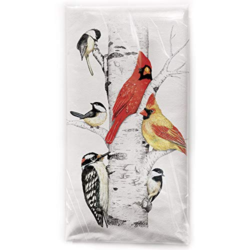 Mary Lake-Thompson Birch Tree Birds Cotton Flour Sack Dish Towel #TOP7