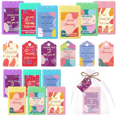 Image of 36 Pcs Mini Sanitizer Spray Bulk Travel Size Portable, Pocket, Rainbow | Pocket Hand Sanitizer Sprays, Thank You Gifts, Teacher Coworker Employee Appreciation, Mother Women Office Travel Favors
