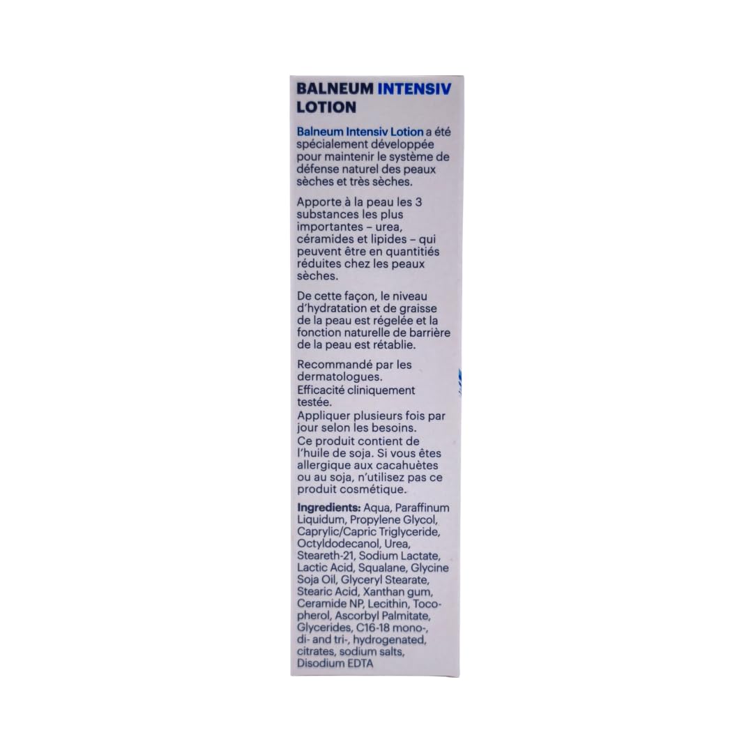 Balneum Intensiv Lotion 200 ml I Körperlotion für trockene & sehr trockene Haut I mit Urea, Ceramiden & Lipiden I feuchtigkeitsspendend & rückfettend I inkl. Pharma Perle Duschgel (3x)