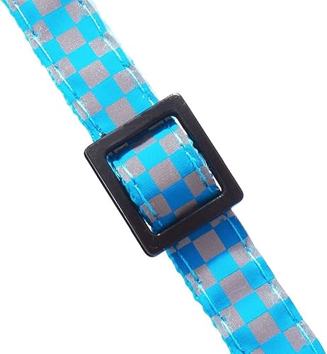 Miniatura 6 de 1 collar de gato 12 colores collar reflectante de gato con patrón de cabeza de gato collares para mascotas para gatos accesorios morado