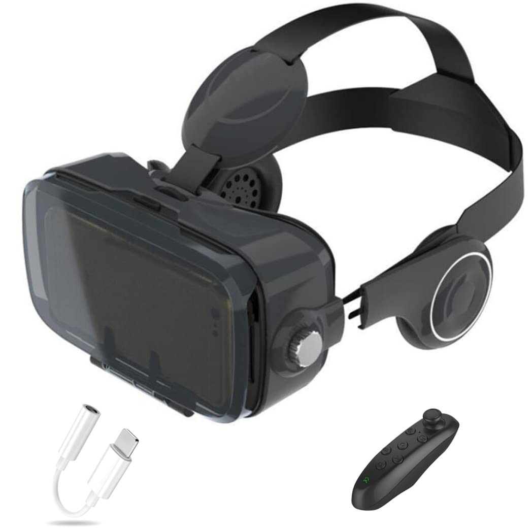 Okulary 3D, Virtual Reality, zestaw słuchawkowy, ochrona oczu, okulary VR do filmów 3D i gier, kontroler Bluetooth do iPhone 13 Pro Max/13 Pro/13/12/11, do Samsung Galaxy S21, Huawei, X. iaomi-Seria nie