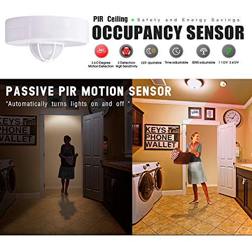 image for Sensky SK037 3-12M 360 Degree Ceiling Occupancy Sensor Motion Sensor L