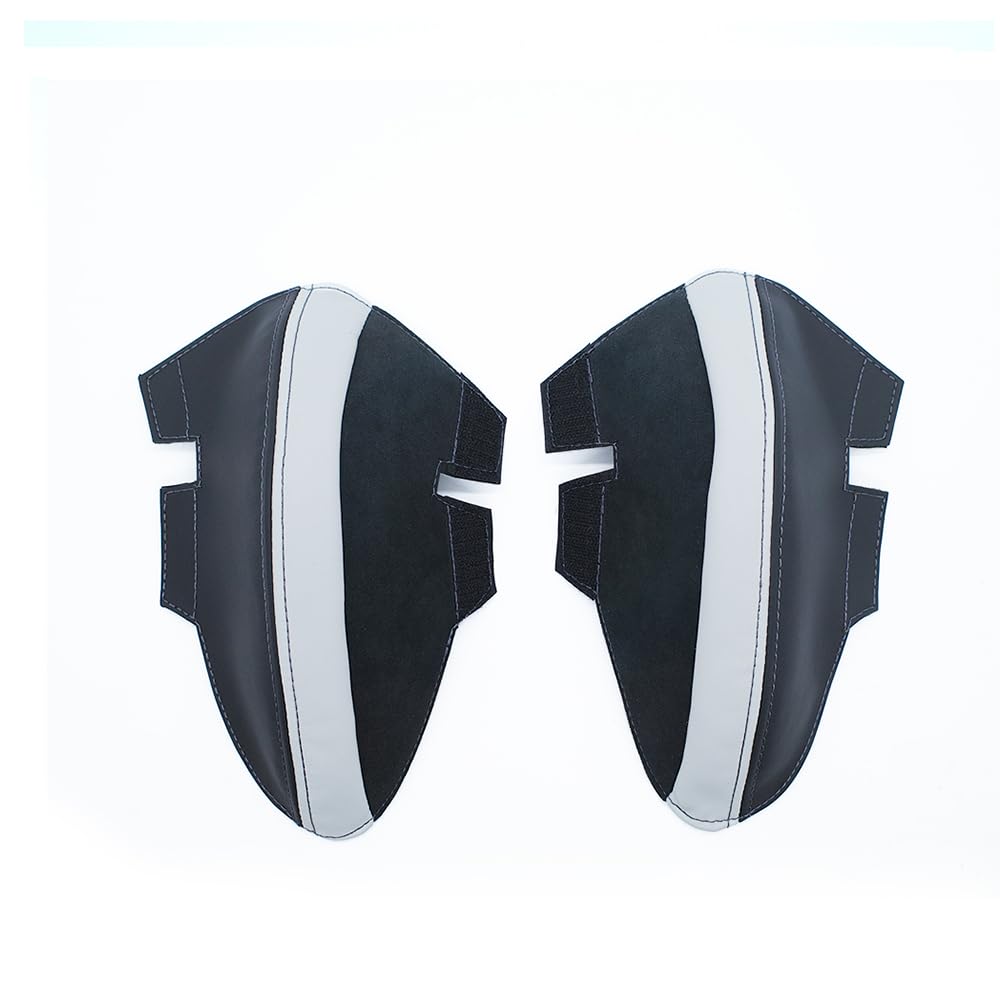 Protector de mejilla exterior de carbono para BMW M (2 unidades) para G87 M2, G80/G81 M3, G82/G83 M4, F90 M5, F91/F92/F93 M8 – Funda de piel con (Silverstone)