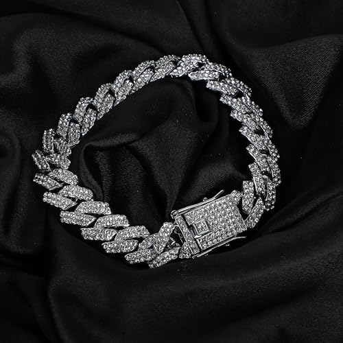 Image of Fashion Frill Bracelet For Men Women American Diamond Studded Bracelets For Women Girls Men Boys Jewellery
