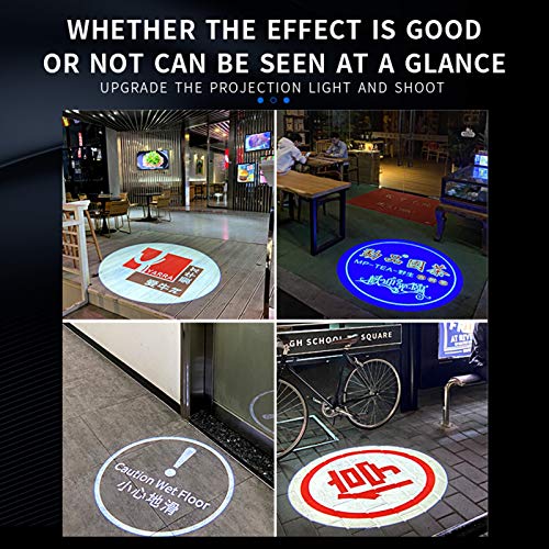 Miniatura 7 de Fumeng Led Gobo Logo Proyector 25w Luz Del Proyector Para La Promoción De Publicidad, Decoración, Centro Comercial, Etc., Interiores,Negro,Remotecontrol