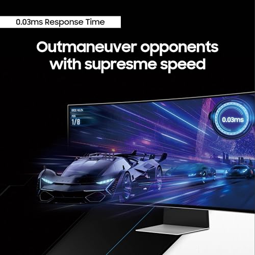 Image of Samsung 34' Odyssey G85SB Series QD-OLED Ultra WQHD Curved Gaming Monitor, 175Hz, 0.03ms, DisplayHDR True Black 400, AMD FreeSync Premium Pro, Advanced Game Streaming, LS34BG850SNXZA