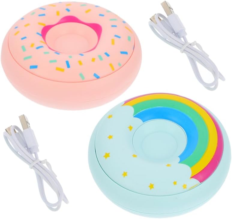 DECHOUS 2 Sets USB Charging Hand Warmers Mini Pocket Warmer Rechargeable for Hands Random Style - Image 9