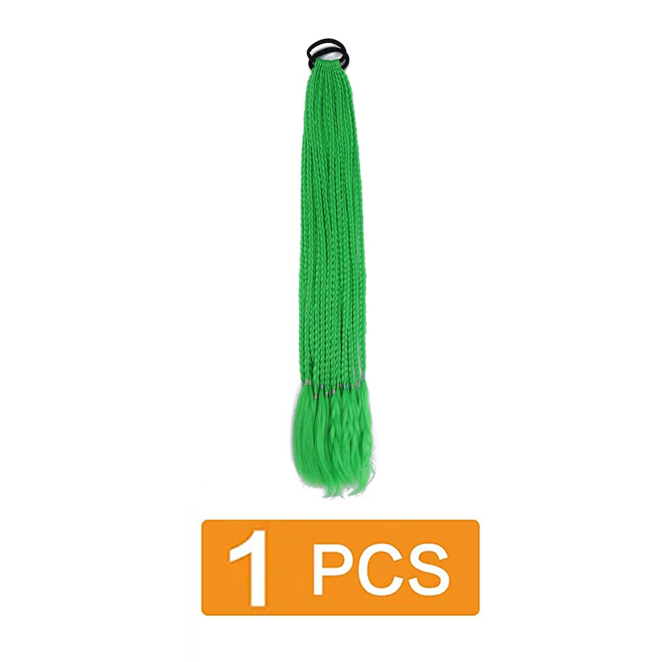 prinfantasy Braiding Hair Braided Hair extension Synthetic Braid Texture Hair for Braiding Green Curly Braiding Hair BZ144 - Image 2