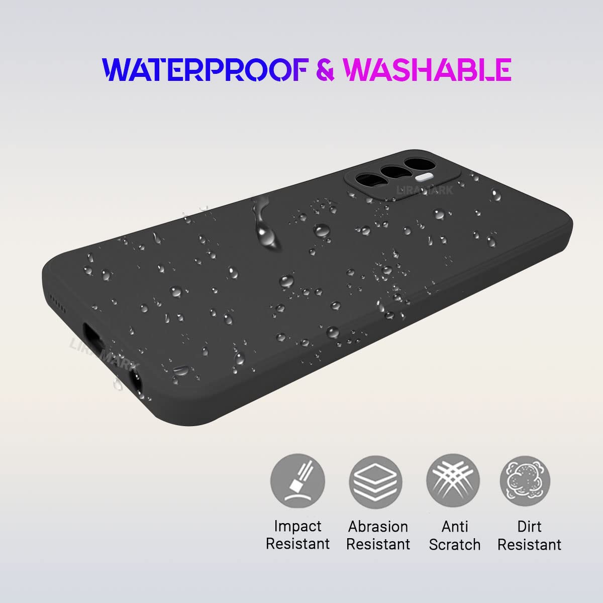 LIRAMARK Silicone Soft Back Cover Case for Samsung Galaxy M13 4G | Samsung Galaxy F13 4G (Black) — Amazon image 6