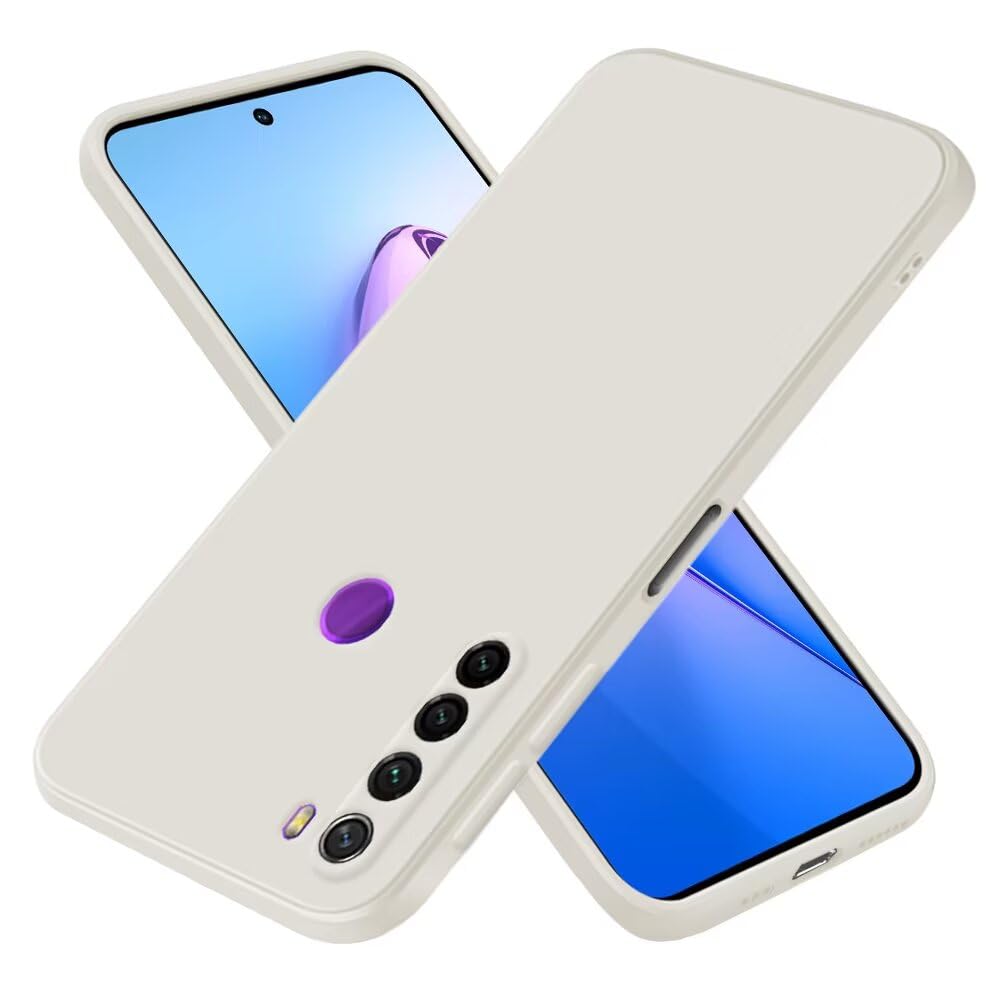 Topme Custodia in Silicone per Redmi Note 8 Pro (6.53 Inches), [ Cover per Telefono in Stile Bordo Dorato] - Verde
