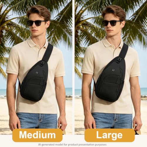 Pritent Waterproof Crossbody Sling Bag