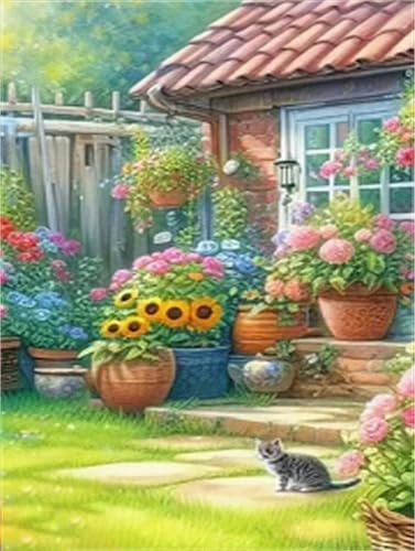 Peinture Numero Adulte Canevas Chat Broderie Diamant 50x60 Kit Loisirs Créatifs