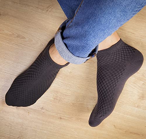 NUDUS Bamboe enkels, voor heren, kwart, 5 paar, geschenkdoos, premium kwaliteit - Afbeelding 8