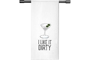 Gifts for Martini Lovers: LIKE IT DIRTY Funny Hostess Bar Towel
