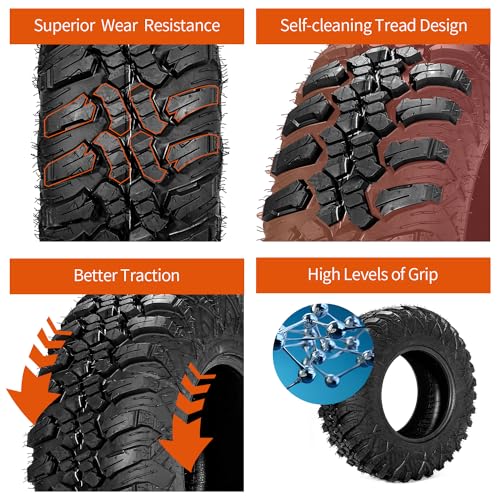 Image of FORERUNNER 30x10R14 ATV Tires, All Terrain AURORA (Pack of 4, Tubeless) | FORERUNNER 8PR 30x10R14 ATV UTV Trail Mud Sand Off-Road Tires